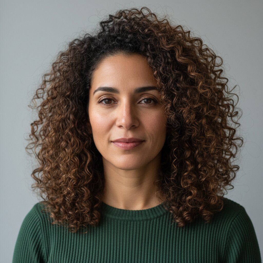 Vrouw bekijkt haar krullen - wat is de Curly Girl Method