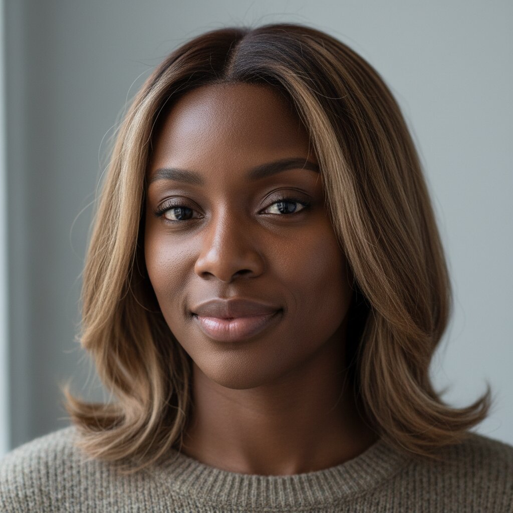 Bronde haar op verschillende huidtonen