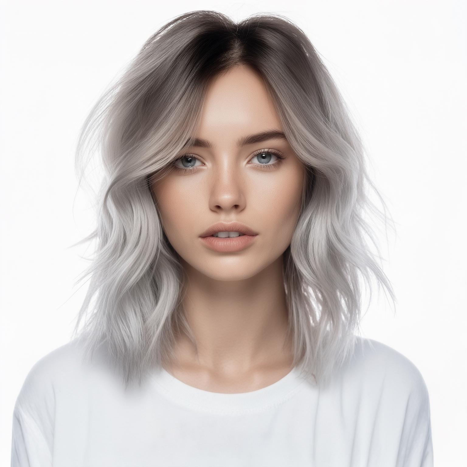 Ash balayage met koele smoky tinten