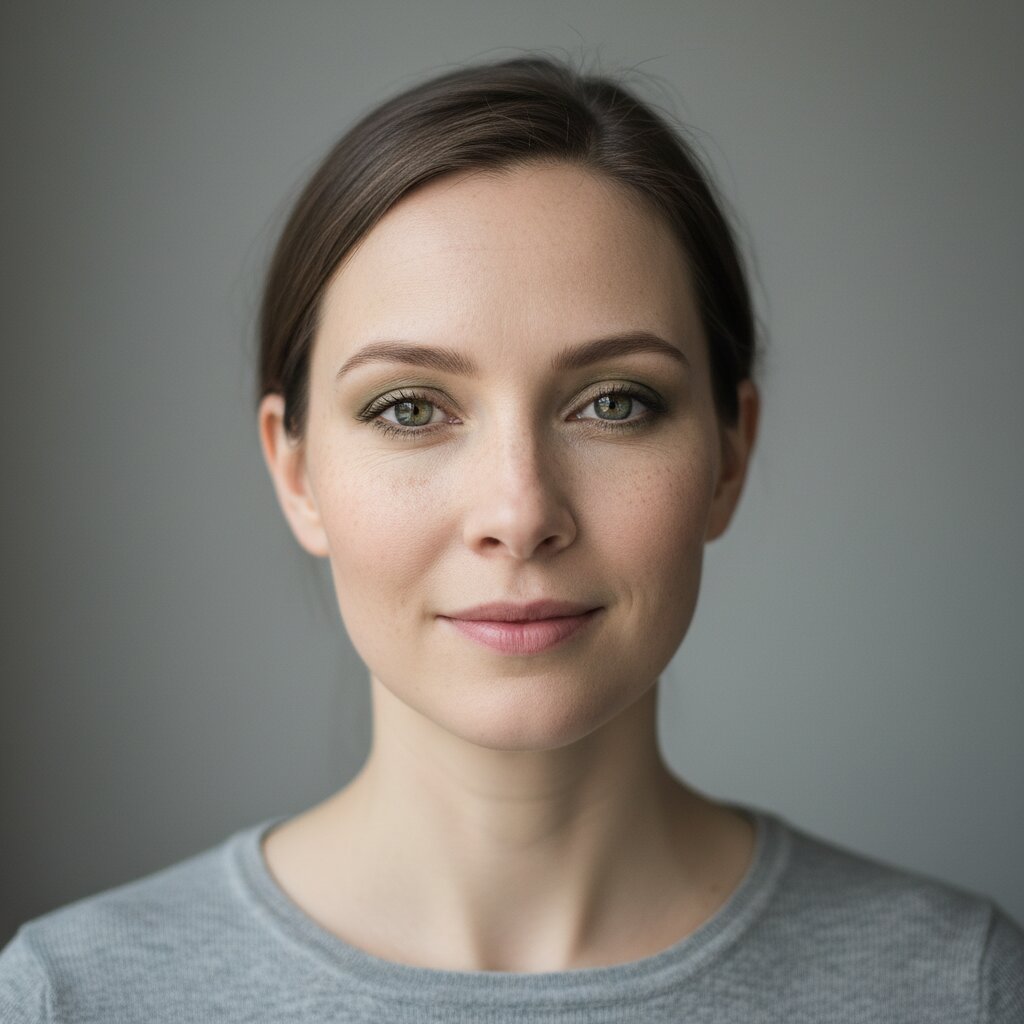 Vrouw die haar color melted haar verzorgt met kleurvaste producten