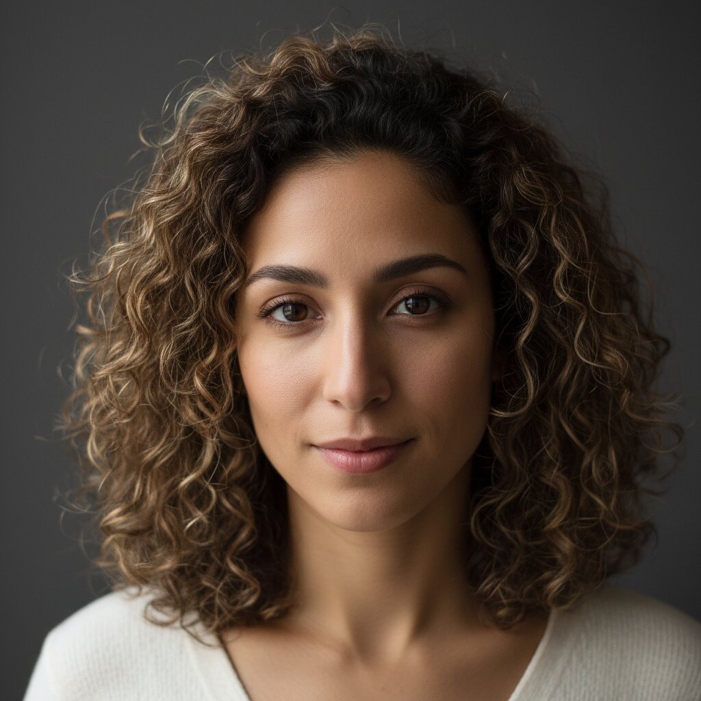 Zilveren highlights op donker haar
