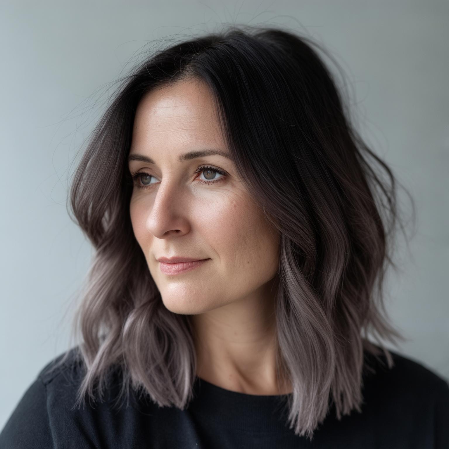 Mushroom brown balayage
