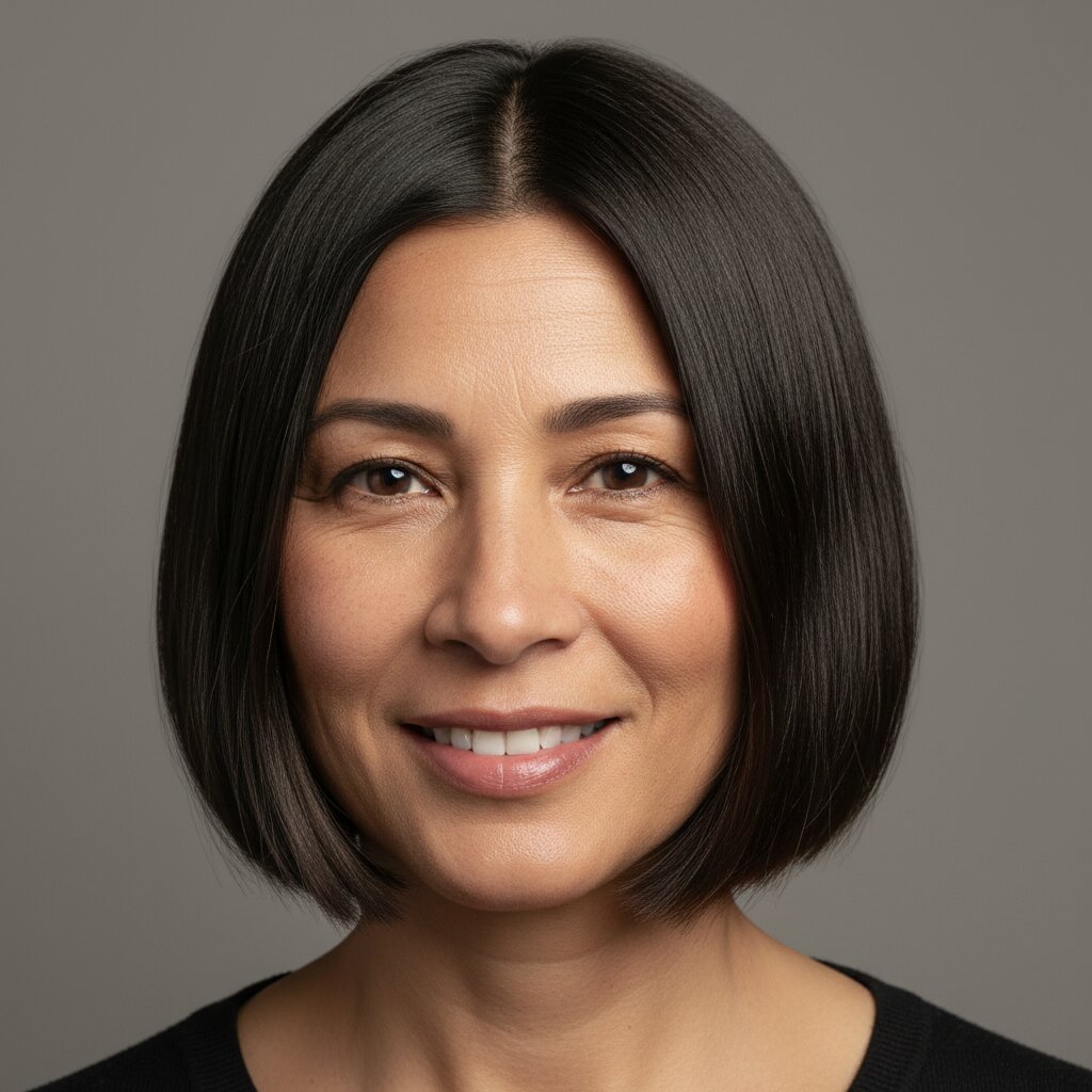Bob kapsel met undercut