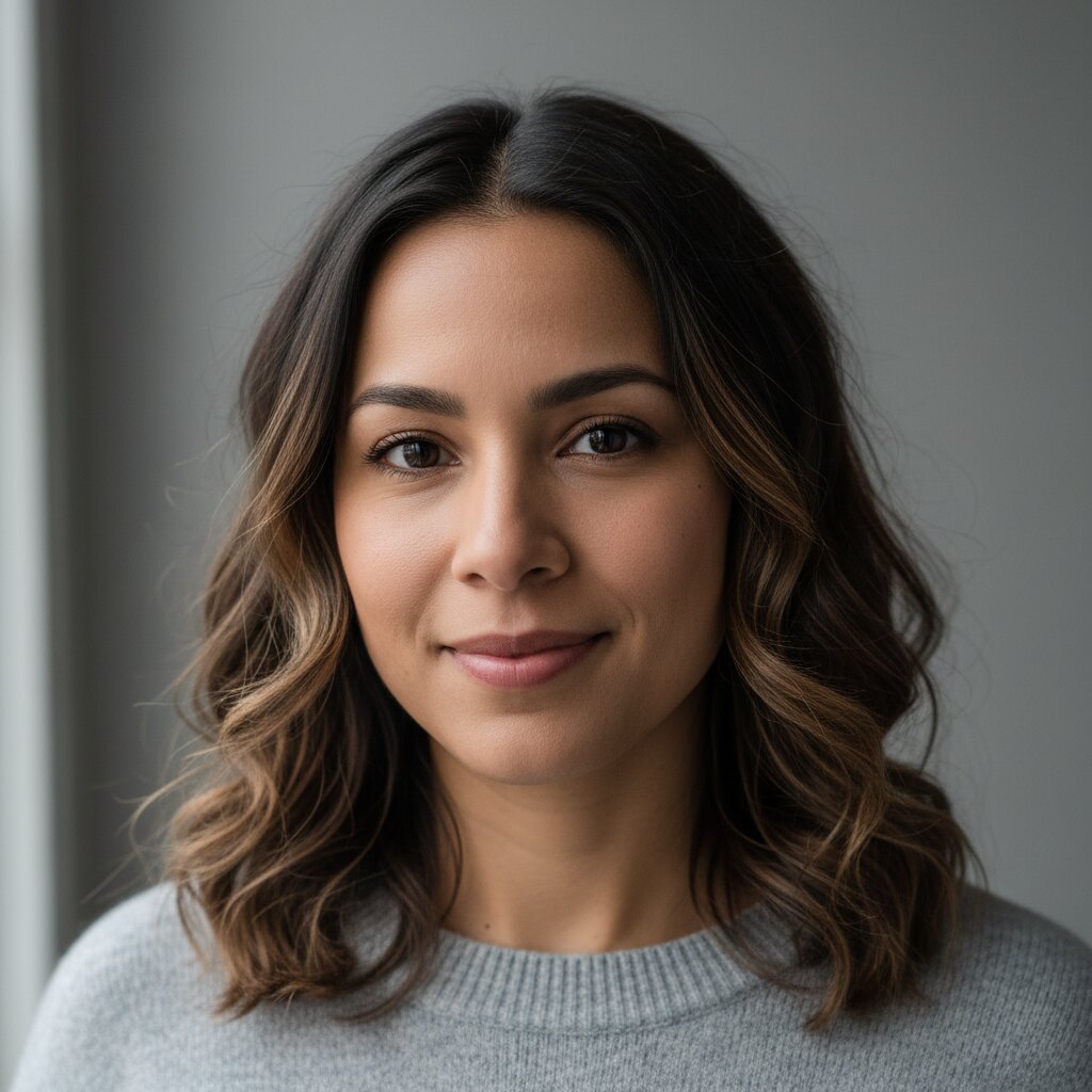 Vrouw met foilyage techniek voor extra heldere balayage